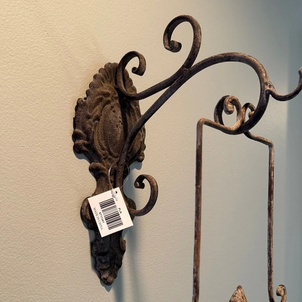 Rustic Brown Lantern Wall hanging lantern Accent  NWT